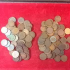 158) 2 rolls Indian cents