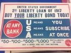 Large WW1 Liberty Bond Poster