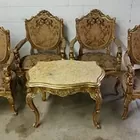 Antique French Chairs & Table Set
