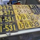 Lot of Early West Virginia License Plates