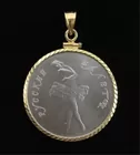 1990 Russian .999 Palladium Ballerina Coin 14k Gol
