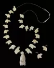 Alaskan Carved Bone Polar Bear Fetish Jewelry