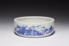 Lot # : 224 - Blue & White Brush Washer, Wang Bu