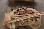 Unfinished Karges Sheraton Kidney Shaped Desk