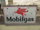 Mobilgas porcelain sign