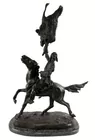 After Frederic Remington ' Buffalo Signal' Bronze