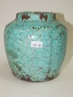 CHINESE BLUE STONEWARE VASE