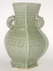 GREEN CELEDON LAMP BASE