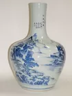 CHINESE BLUE AND WHITE VASE