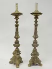 PAIR OF BRASS CANDLE STANDS