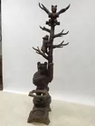CARVED BEAR HALL STAND