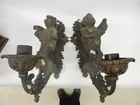 BRONZE CHERUB WALL LIGHTS