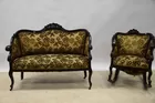 THREE PIECE MAHOGANY PARLOR SET