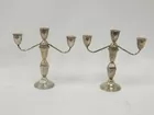 STERLING SILVER WEIGHTED CANDLESTICKS
