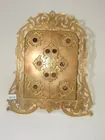BRASS JEWELED PICTURE FRAME