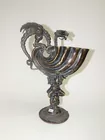 BRONZE URN WITH WINGED DRAGON AND FLOWER