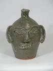 Western NC Pottery Face Jug, Burlon Craig,