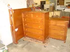 3 PCS OAK BED ROOM SUITE