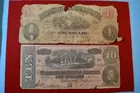 28) 2 pcs. Confederate Currency