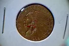 129) 1908 Indian Gold