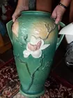 LARGE ROSEVILLE MAGNOLIA VASE