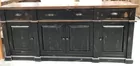 Long Rustic Classic Style Buffet Credenza