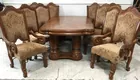 12pc Tuscan Style Dining Group W/ 2 Leaves