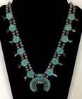 Sterling & Turquoise Squash Blossom Necklace