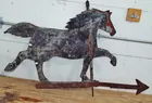 METAL FOLK ART HORSE WEATHER VANE