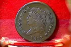 5) 1812 Lg. cent, VF-20