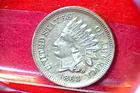 9)1863 Indian Cent