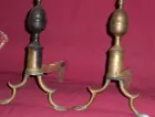 1800's Brass Andirons