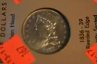 167) 1837 Bust Half, reeded edge