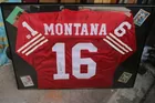 Framed Joe Montana Football Jersey