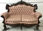 Kimball Victorian Style Carved Loveseat Sofa