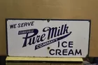 Small Evansville Pure Milk Ice Cream Advertising 