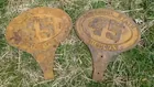 RARE Early Cast-Iron Highway Markers Missouri 45