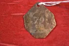 40) 1852 Charleston Slave Tag