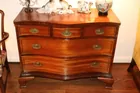 Antique Side Board Serpentine Front