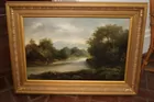 19th Century Framed Oil on Canvas Painting