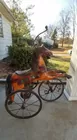 Wood Carved Horse Tricycle