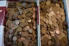 143) 70 rolls Wheat cents