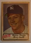 1954 Dan Dee Mickey Mantle Sports Card