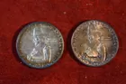 93) 1920 & 21 Pilgrim Halves