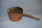 Early copper pot w/handle