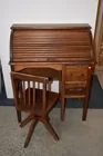 Childs Roll top desk & Chair