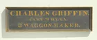 Charles Griffin Wagon Maker Trade Sign