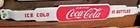 Enamel Drink Coca Cola Ice Cold in Bottles,  35