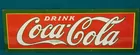Drink Coca Cola Porcelain Enamel Sign w/ Green Bor