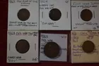 117) 6 Civil War Tokens